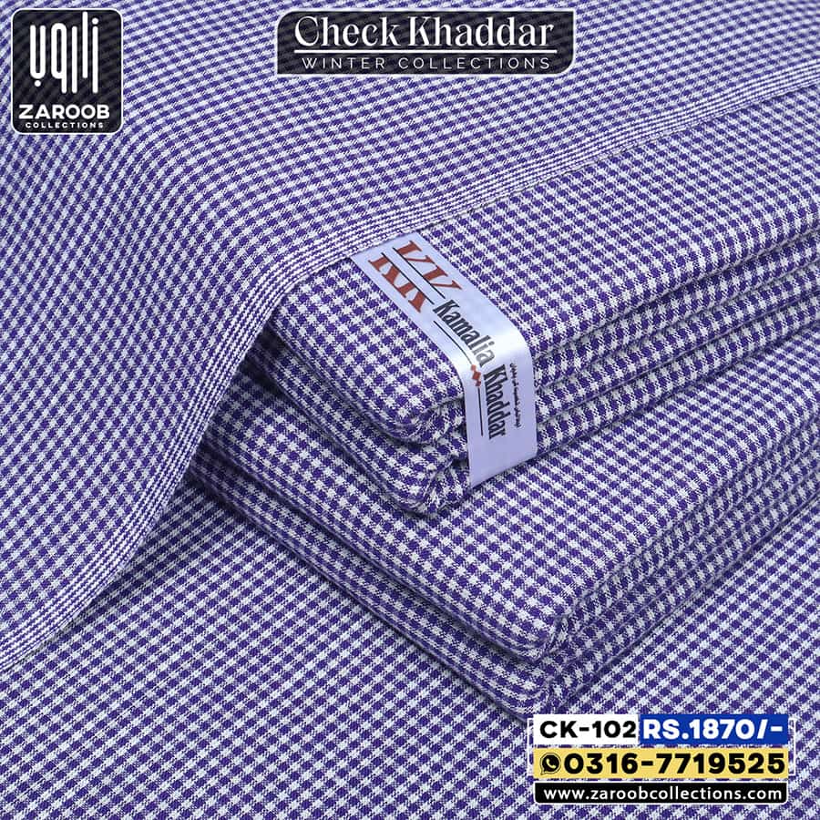 CK-102 CHECK KHADDAR CK-102 - Image 1