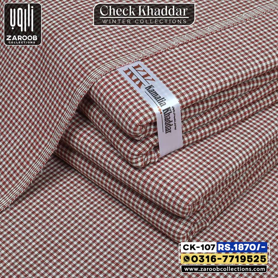 CK-107 CHECK KHADDAR CK-107 - Image 1